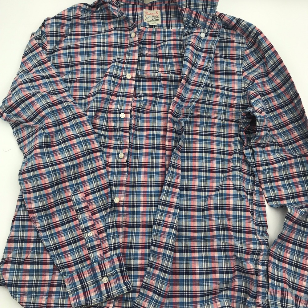 Plaid Oxford Broken-In made with organic cotton